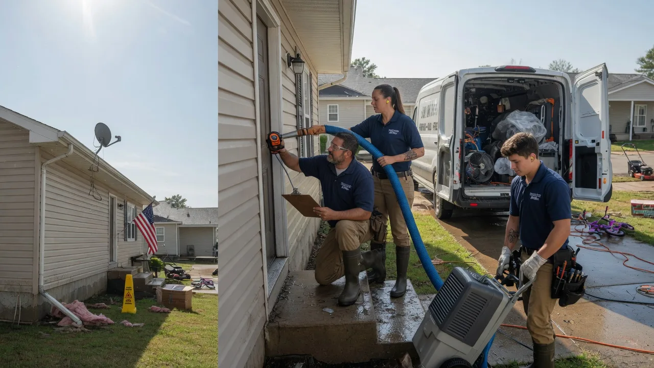 Ceiling Water Damage Restoration in Leonard, MO near me